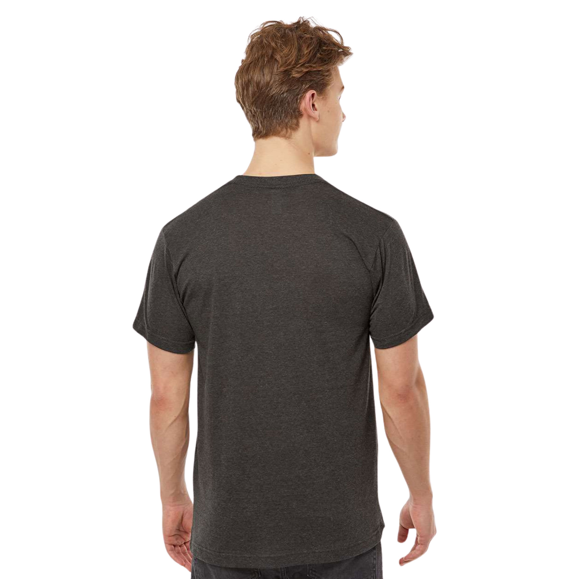 Tultex Men's Poly-Rich V-Neck T-Shirt - 207 - Image 3