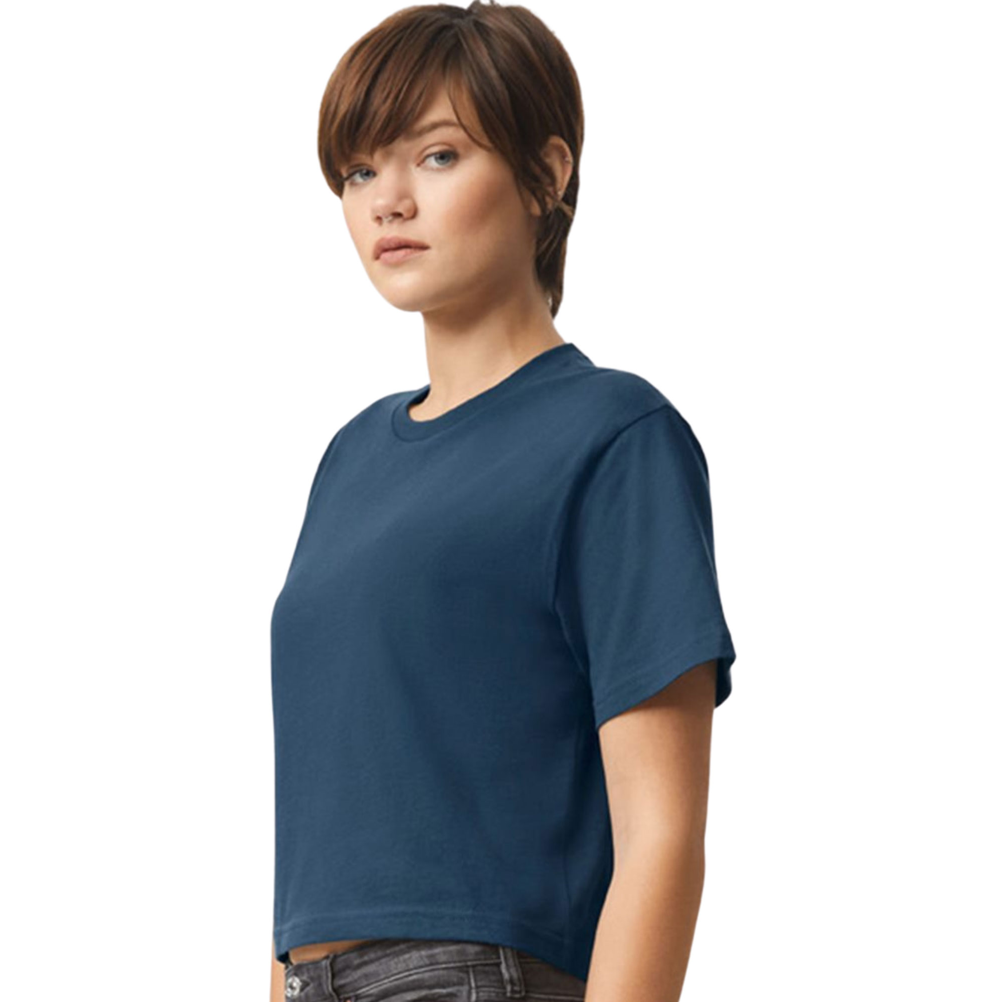 American Apparel Women's Fine Jersey Boxy Tee - Image 4