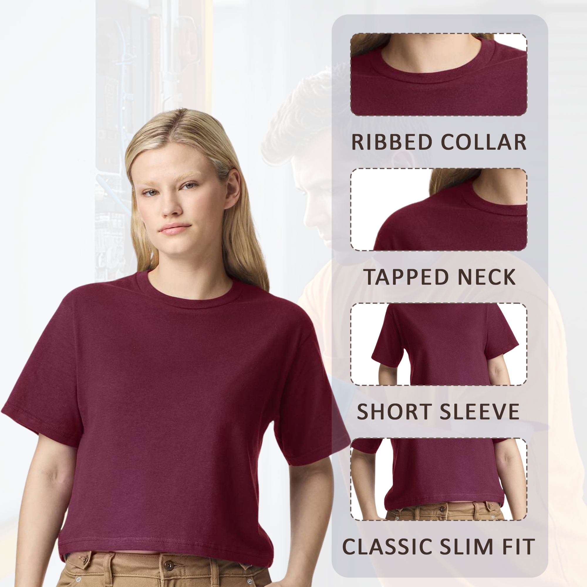 American Apparel Women's Fine Jersey Boxy Tee - Image 5