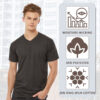 Tultex Men's Poly-Rich V-Neck T-Shirt - 207 - Image 4
