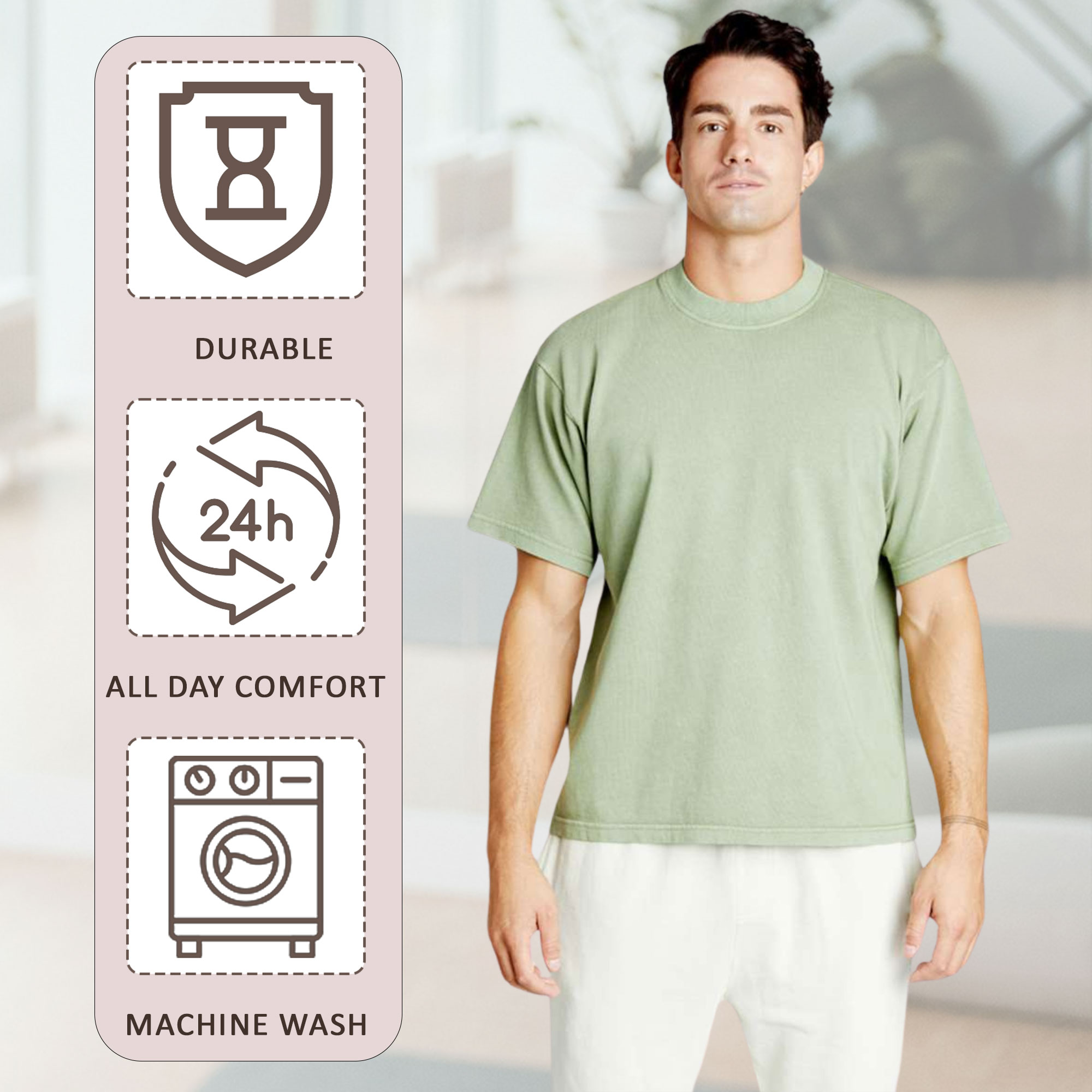 Lane Seven Urban Heavyweight T-Shirt - Image 5