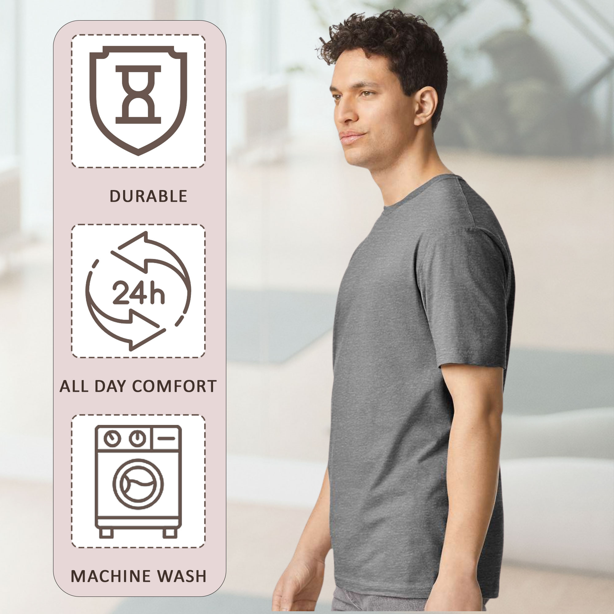 Hanes Men's Authentic T-Shirt - 5250 - Image 4