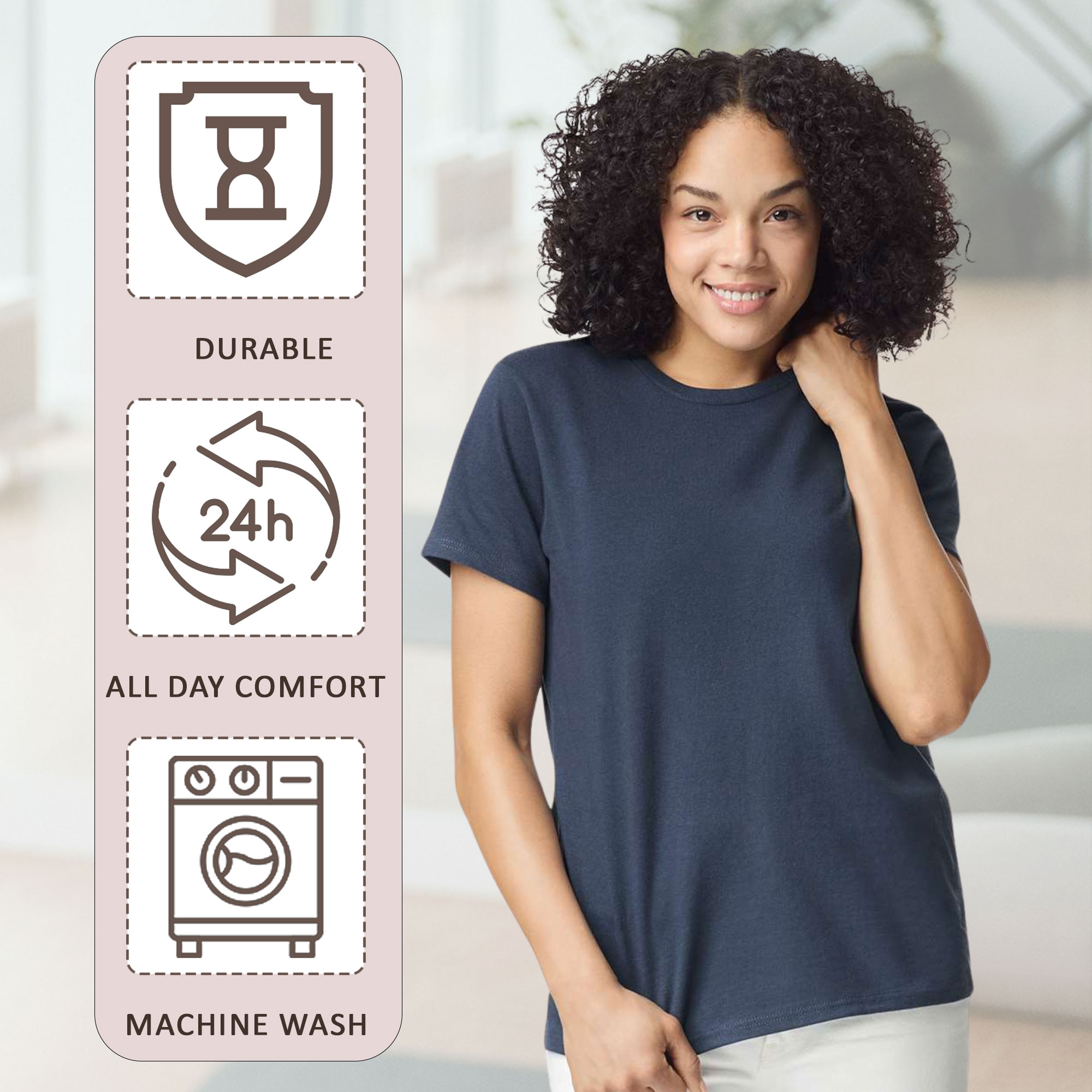Gildan Women's Heavy Cotton T-Shirt - 5000L - Image 4