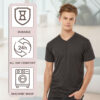 Tultex Men's Poly-Rich V-Neck T-Shirt - 207 - Image 5