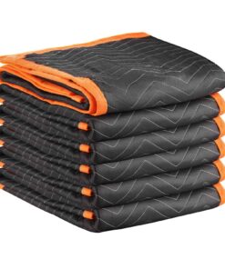 6 Pcs Moving Blankets 80x72 in ā Heavy Duty Padded Packing Blankets with Cotton Filling, Furniture Protection, Shipping & Wrapping
