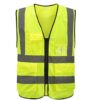 Direct reflective vest multi-pocket reflective vest can be printed riding reflective safety clothing traffic sanitation reflective vest - Image 4