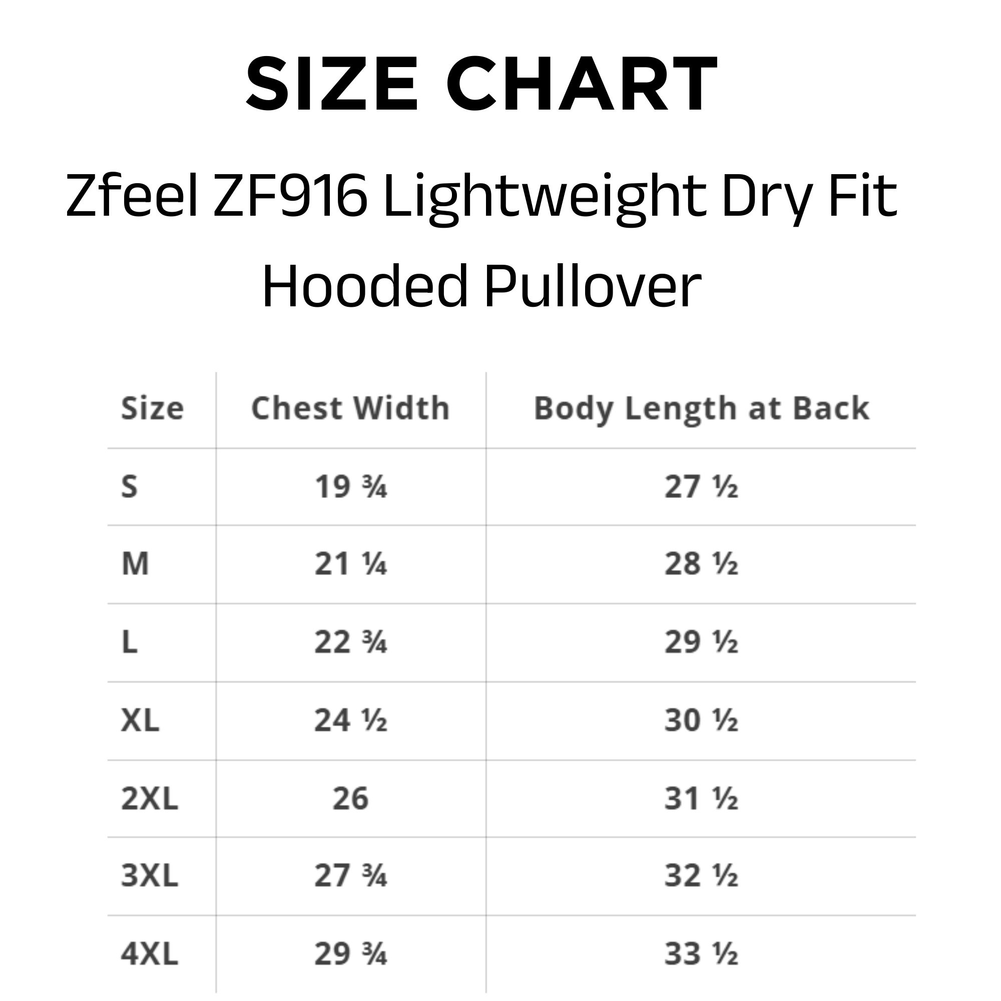 Zfeel ZF916 Lightweight Dry Fit Hooded Pullover - Image 6