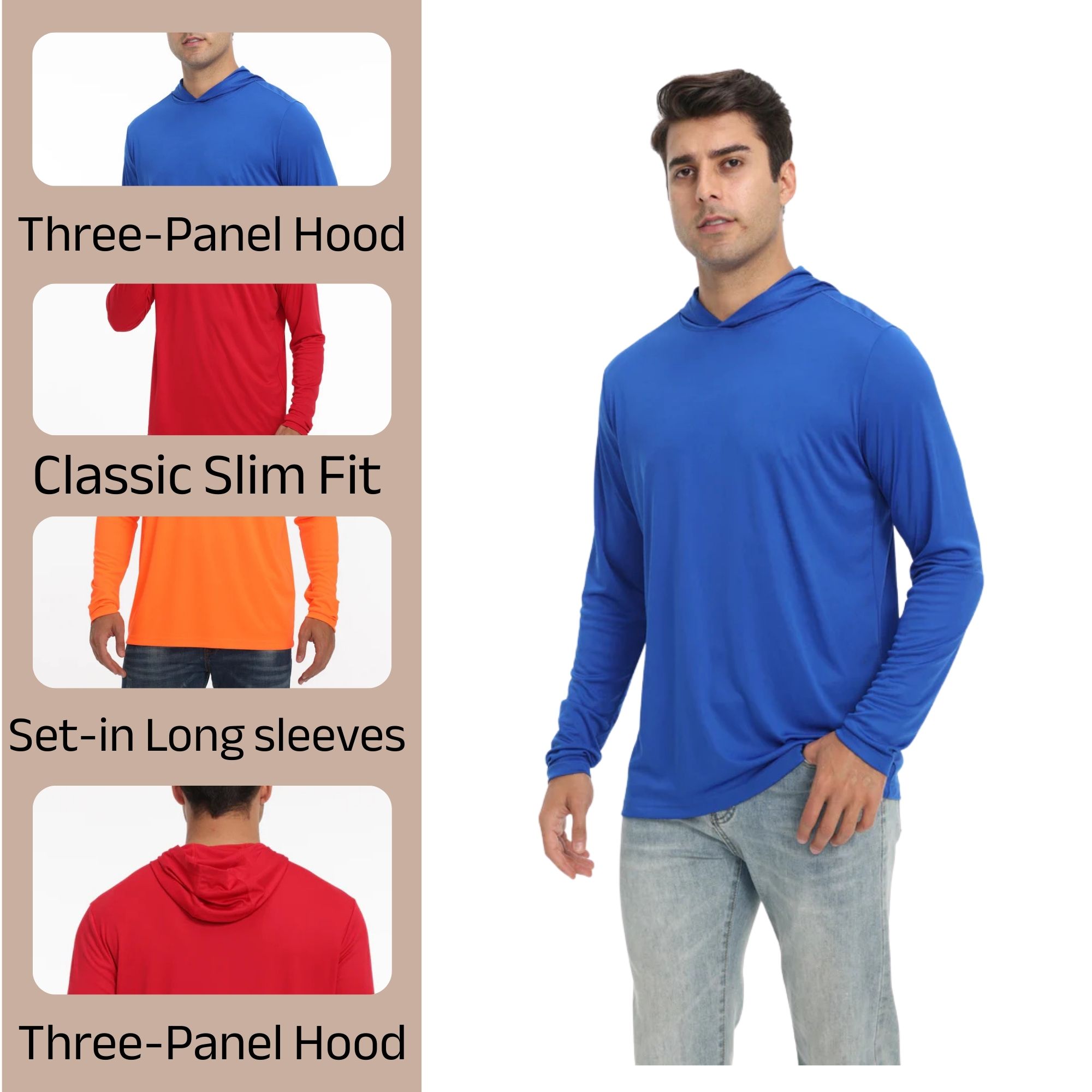 Zfeel ZF916 Lightweight Dry Fit Hooded Pullover - Image 7