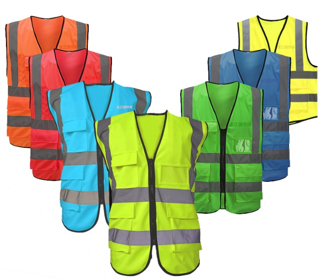 Direct reflective vest multi-pocket reflective vest can be printed riding reflective safety clothing traffic sanitation reflective vest - Image 8