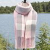 Couple Winter Scarf - Thick Warm Polyester Tassel Shawl Wrap, 180x70cm Unisex Scarves For Women & Men, Christmas Thanksgiving Gift - Image 3