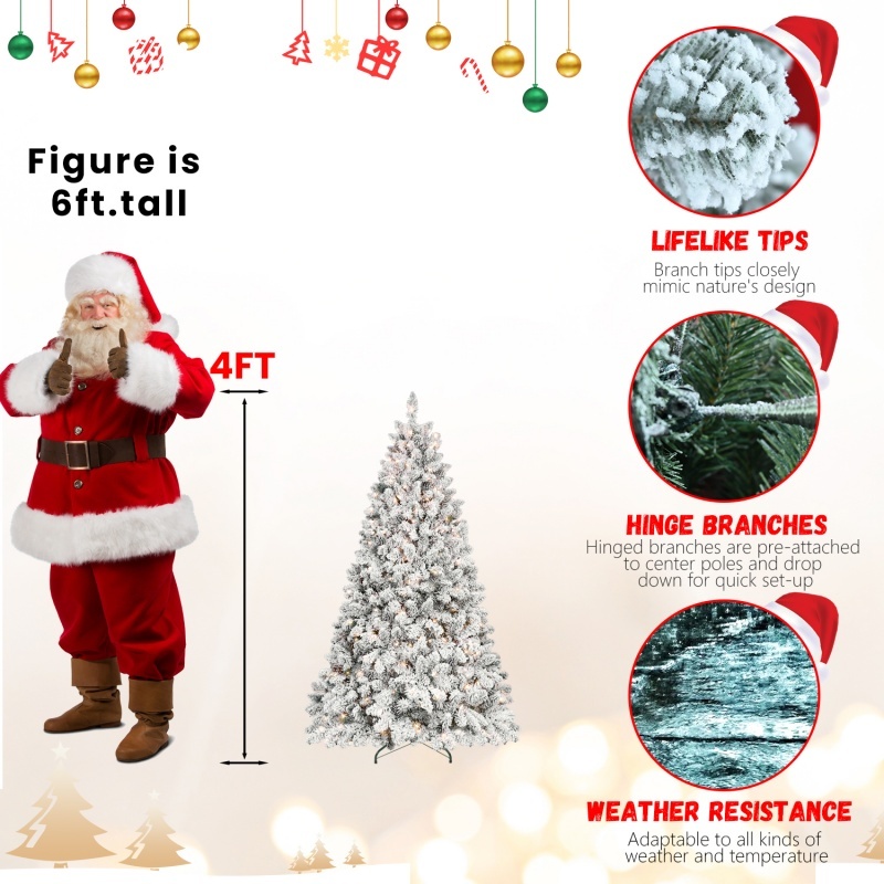 PVC, Christmas Tree, Christmas Decorations, Warm Lights - Image 4
