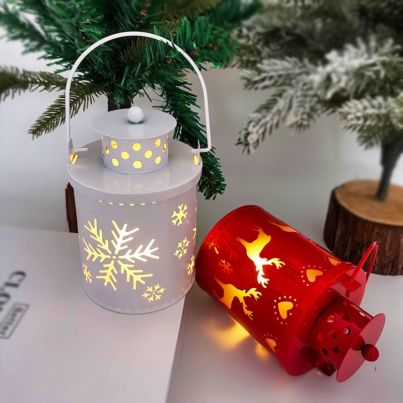 Christmas LED Candle Lantern Small Nordic Wind Light Flameless Electronic Holiday Decor - Image 8