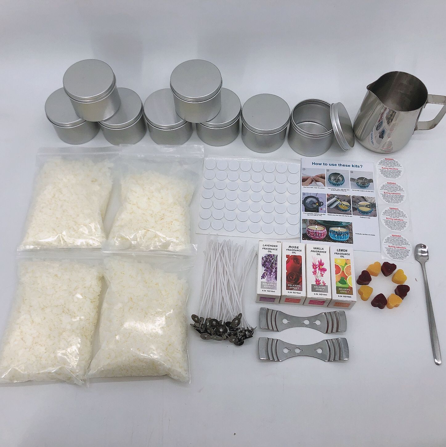 Aromatherapy Candle-Making Kit DIY Tinplate Candle Supplies - Image 4