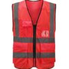 Direct reflective vest multi-pocket reflective vest can be printed riding reflective safety clothing traffic sanitation reflective vest - Image 9