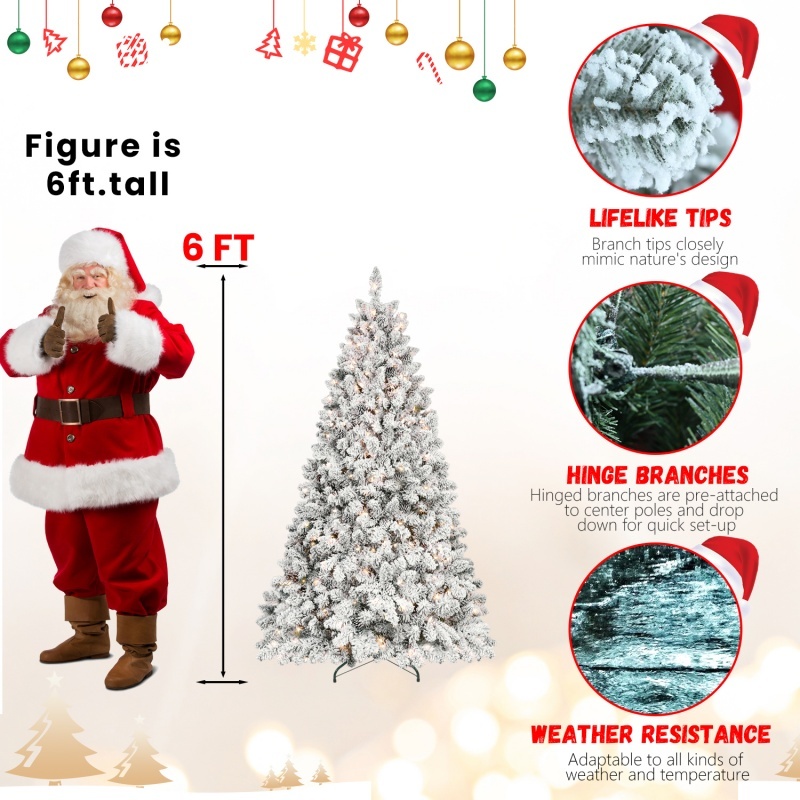 PVC, Christmas Tree, Christmas Decorations, Warm Lights - Image 9