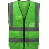 Direct reflective vest multi-pocket reflective vest can be printed riding reflective safety clothing traffic sanitation reflective vest - Image 3