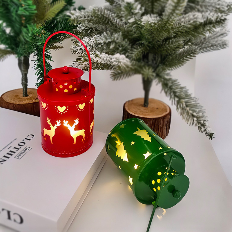 Christmas LED Candle Lantern Small Nordic Wind Light Flameless Electronic Holiday Decor - Image 2