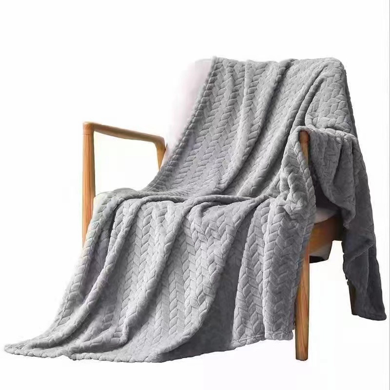 Solid Color Flannel Wheat Grain Blanket Children's Blankets - Image 10
