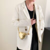 Mini Love-shape Pearls Handbag Fashion Cute Chain Lipstick Bag Women's Bright Candy Color Shoulder Messenger Bag - Image 3
