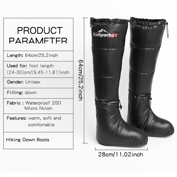 Camping Down Socks Kamperbox Sleeping Bag Down Boots - Prohibited Sales Platform - Temu - Image 4