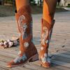Plus Size High Cylinder Below The Knee Boots - Image 2