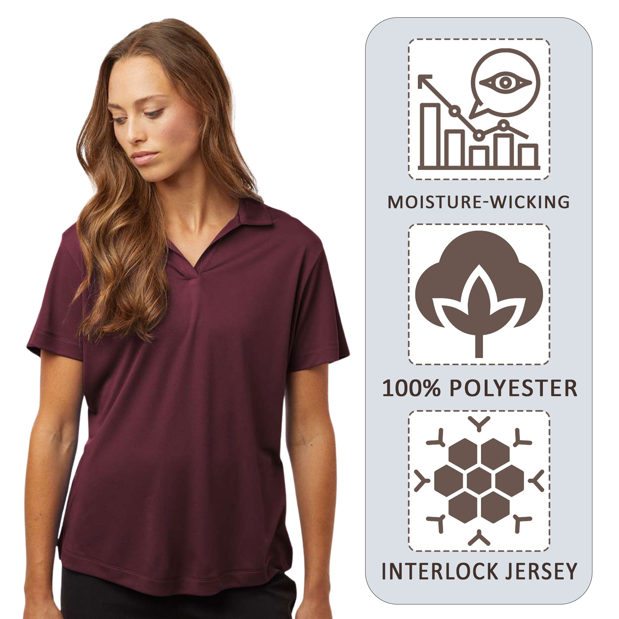 AllPro Women's Pro-Lock Performance Polo - Image 4