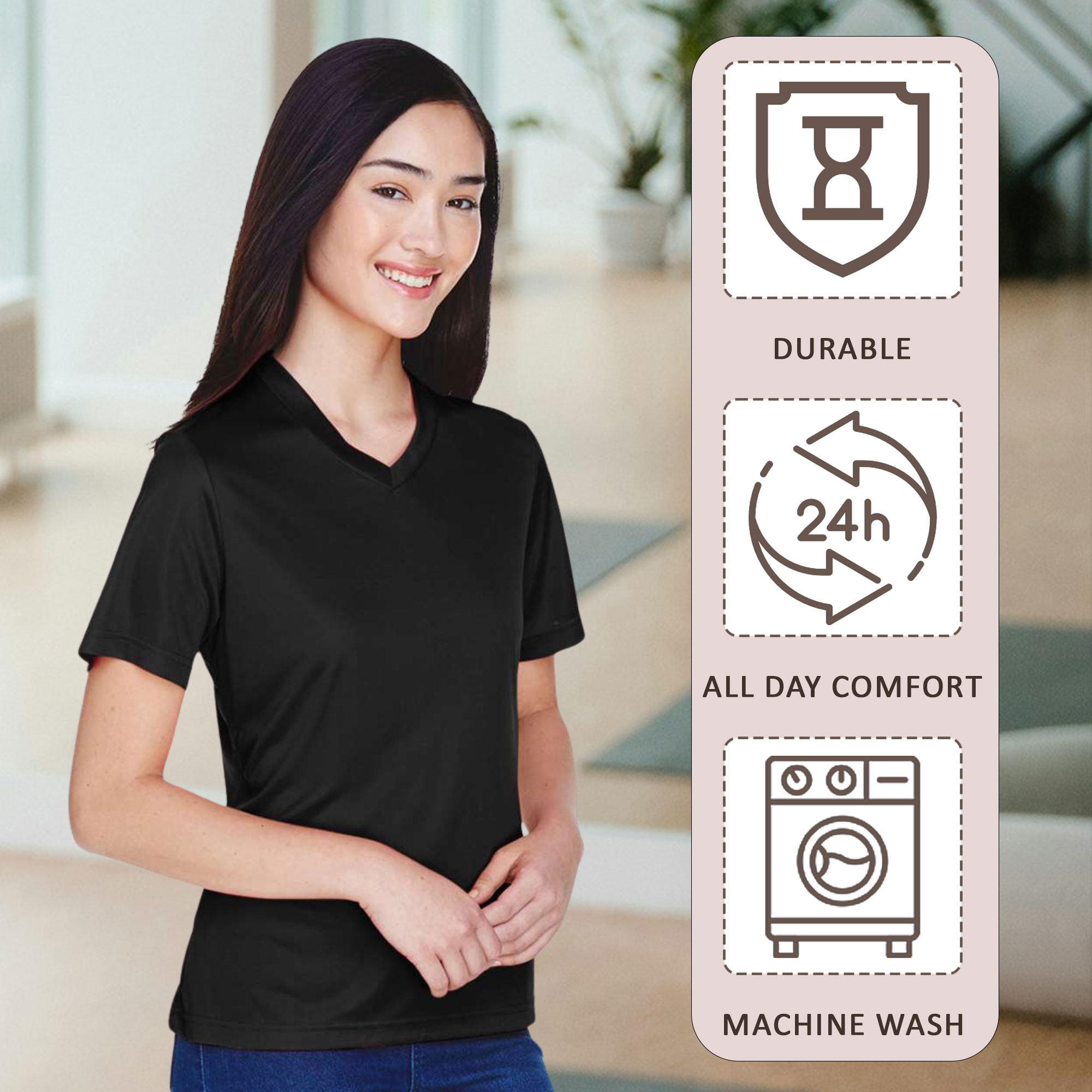 Team 365 Women's Zone Performance T-Shirt - TT11W - Image 4