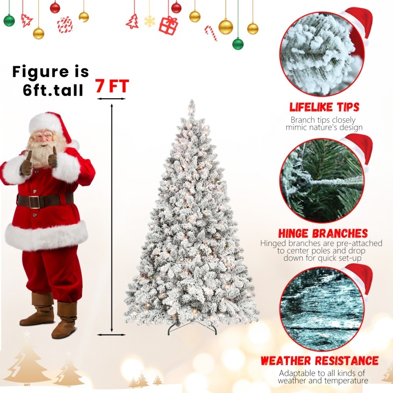 PVC, Christmas Tree, Christmas Decorations, Warm Lights - Image 10