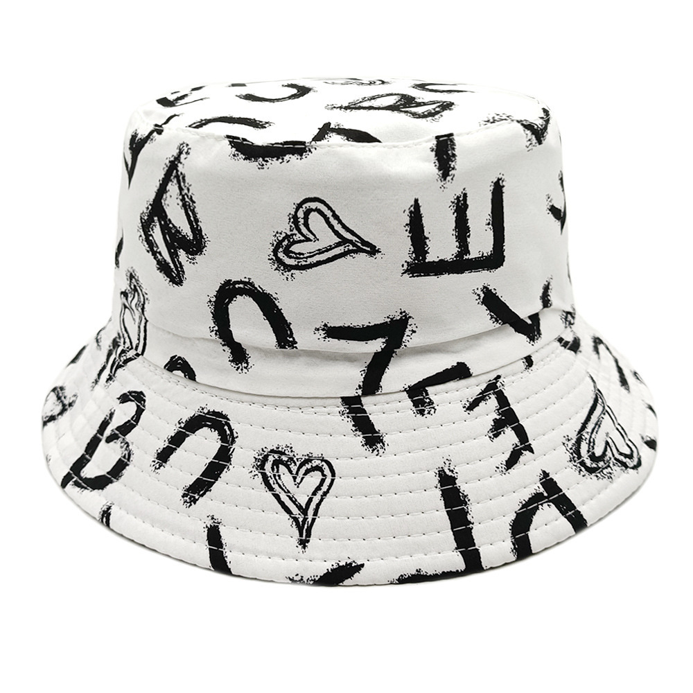 Love Letter Pattern Digital Printing Bucket Hat - Image 10