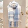 Couple Winter Scarf - Thick Warm Polyester Tassel Shawl Wrap, 180x70cm Unisex Scarves For Women & Men, Christmas Thanksgiving Gift - Image 6