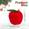 12Pcs Mini Christmas Red Ball Ornaments 2.1in Foam Xmas Tree Hanging Decorations - Image 2