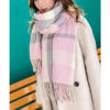 Couple Winter Scarf - Thick Warm Polyester Tassel Shawl Wrap, 180x70cm Unisex Scarves For Women & Men, Christmas Thanksgiving Gift - Image 10