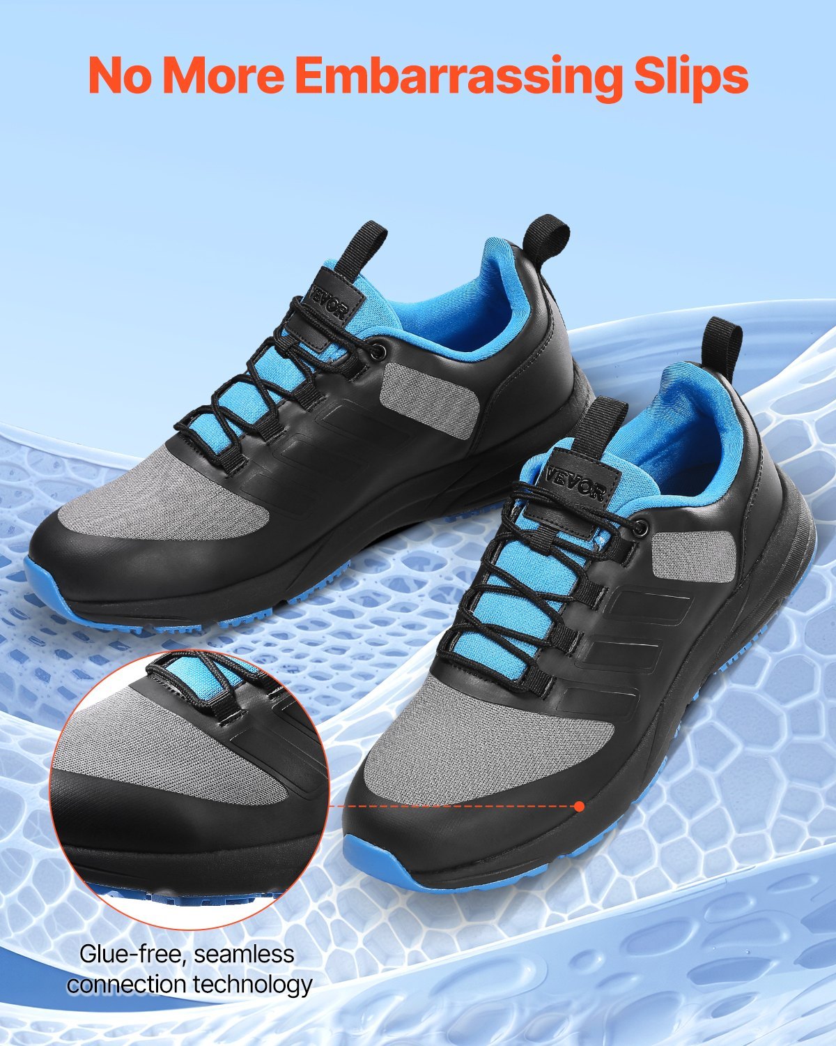 Men’s Cross Training Shoes US 9 Wide Toe Box Arch Support Gym Running Black - Image 3