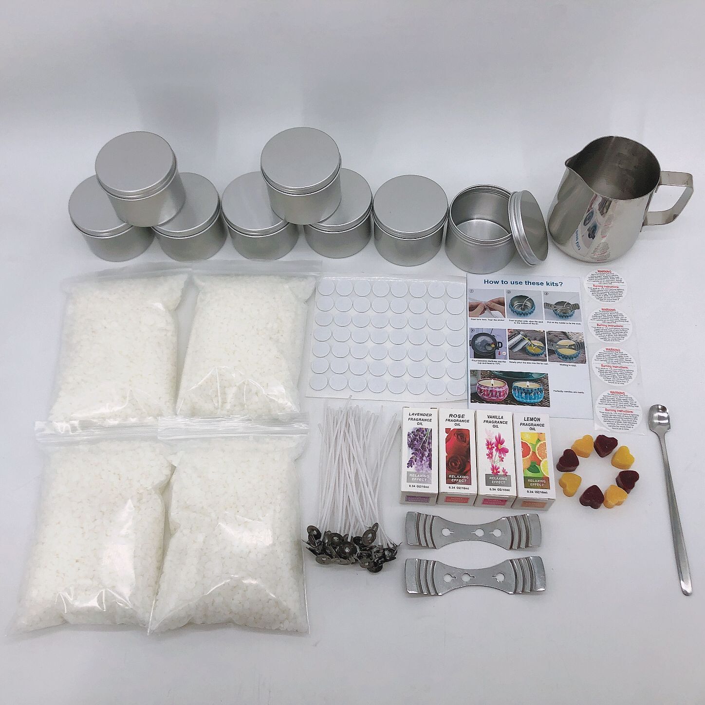 Aromatherapy Candle-Making Kit DIY Tinplate Candle Supplies - Image 5