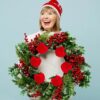 12Pcs Mini Christmas Red Ball Ornaments 2.1in Foam Xmas Tree Hanging Decorations - Image 3