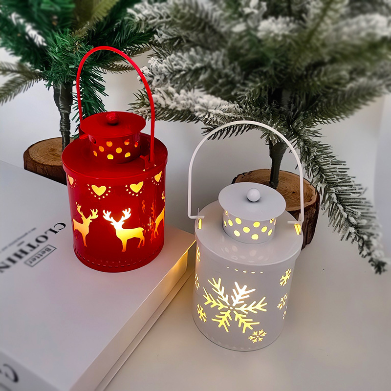Christmas LED Candle Lantern Small Nordic Wind Light Flameless Electronic Holiday Decor - Image 4