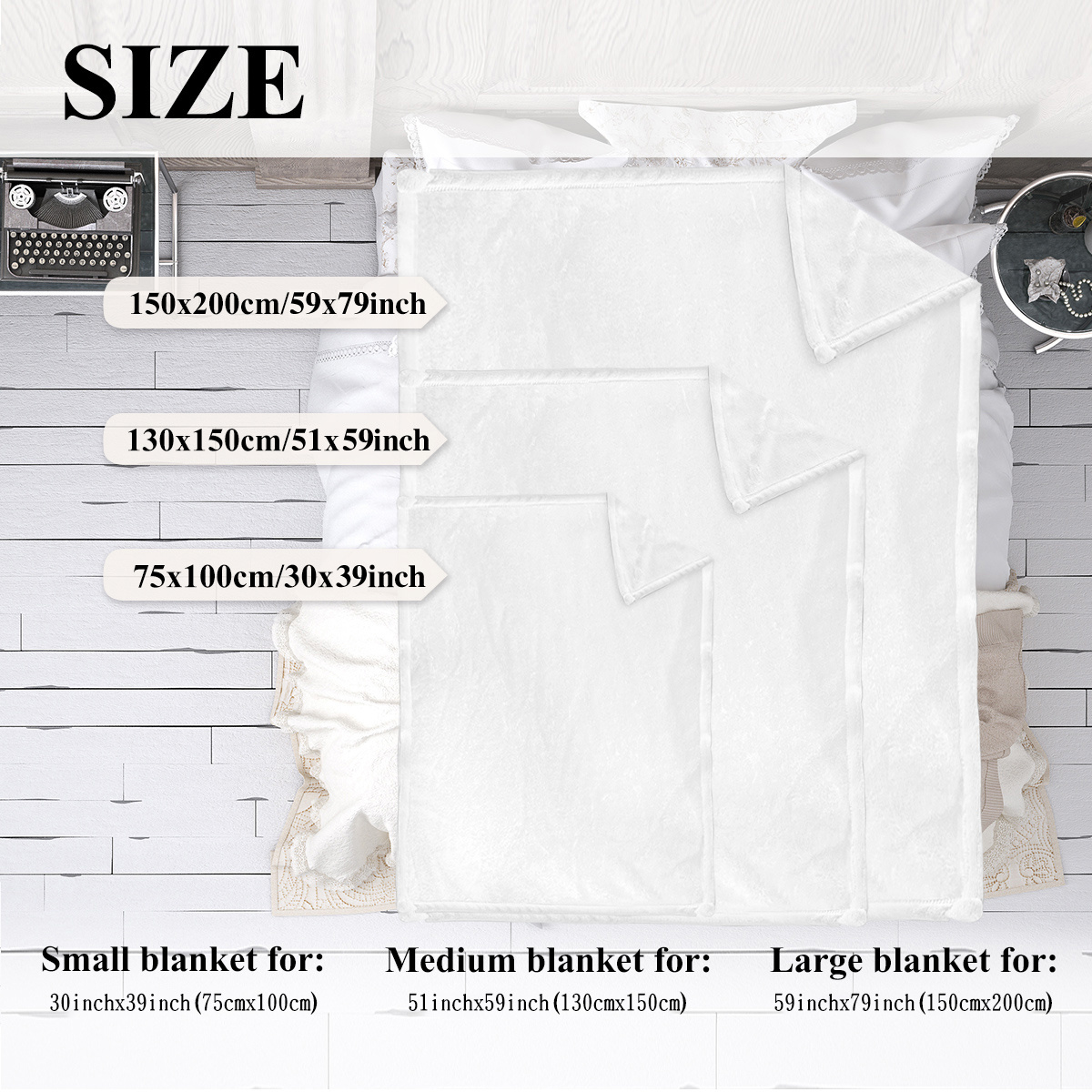 Rustic Skull Sunflower Flannel Fleece Blanket – Soft Plush Throw for Bed, Sofa, Chair, Car | Cozy Floral Skull Blanket 75x100cm, 130x150cm, 150x200cm - Image 2