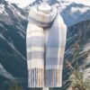 Couple Winter Scarf - Thick Warm Polyester Tassel Shawl Wrap, 180x70cm Unisex Scarves For Women & Men, Christmas Thanksgiving Gift - Image 2