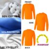 Gildan Men's Ultra Cotton Long Sleeve T-Shirt - 2400 - Image 4
