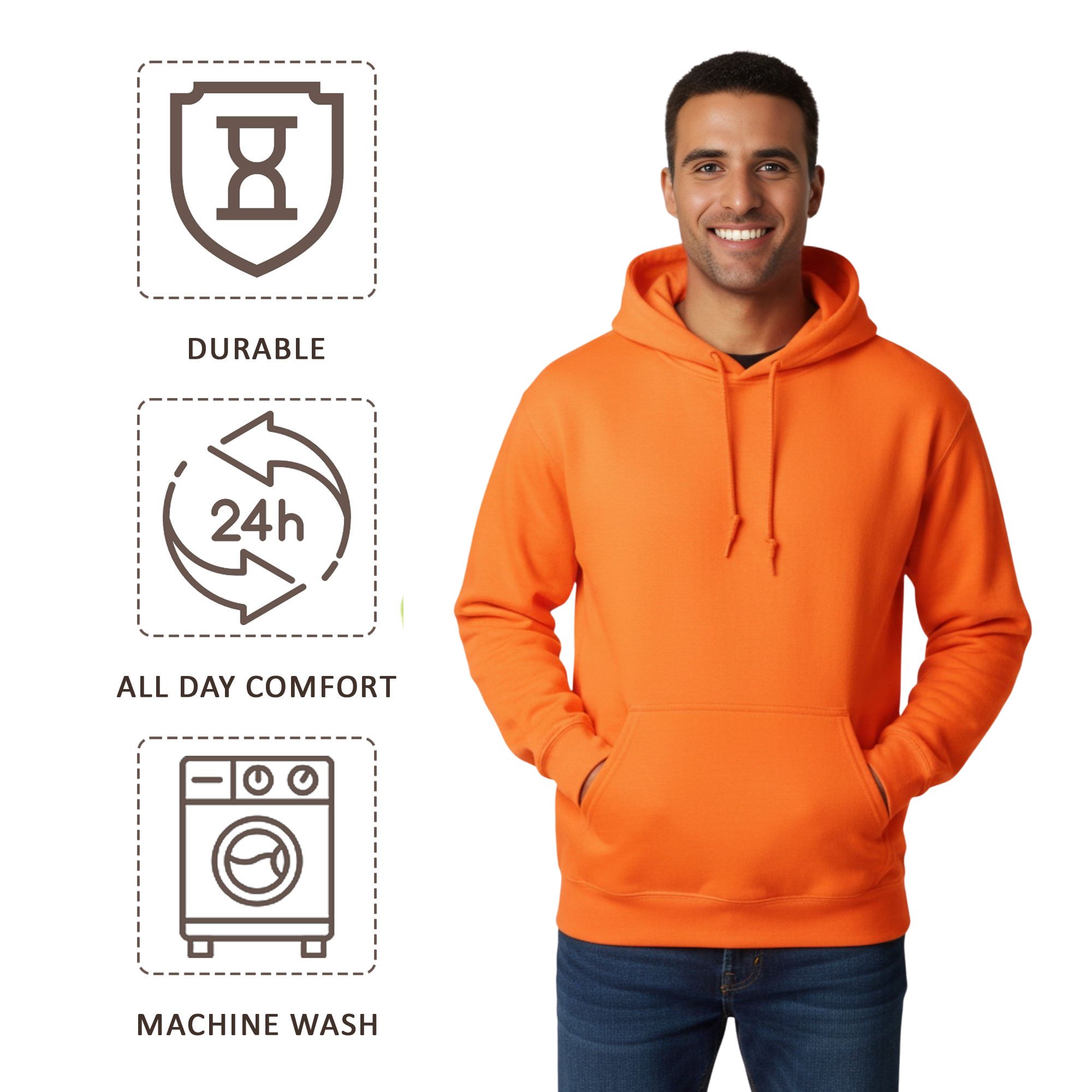 Gildan Unisex Heavy Blend Classic fit Hooded Sweatshirt - Image 10