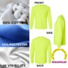 Gildan Men's 100% Cotton Long Sleeve Pocket T-Shirt - Image 8