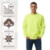 Gildan Men's Heavy Blend Crewneck Sweatshirt - 18000 - Image 7