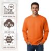 Gildan Men's Heavy Blend Classic fit Crewneck Sweatshirt - Image 8