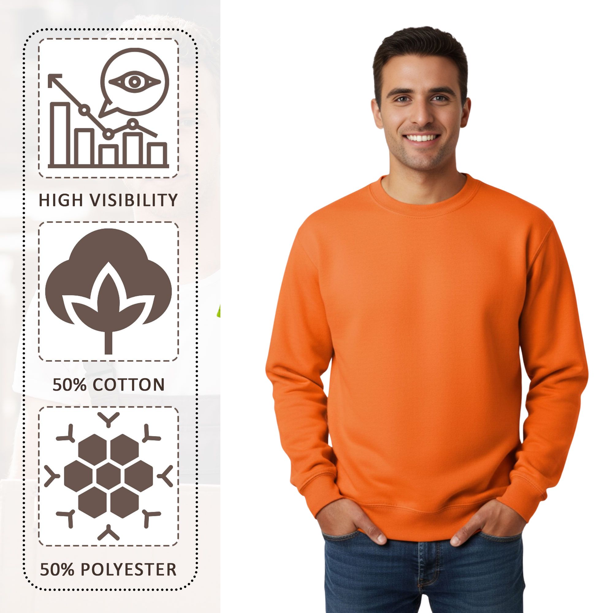 Gildan Men's Heavy Blend Crewneck Sweatshirt - 18000 - Image 6