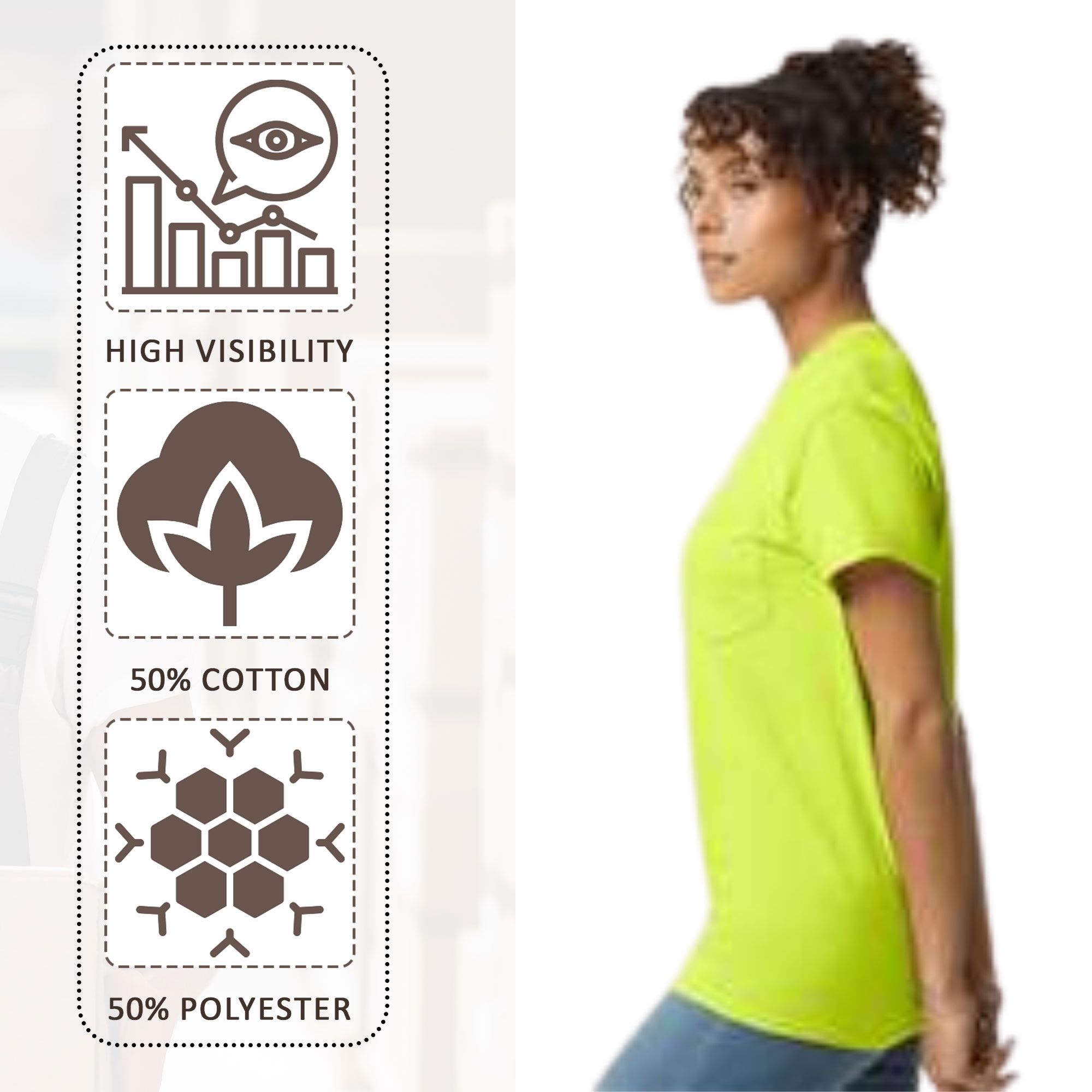 Gildan Unisex DryBlend Short Sleeve Pocket T-Shirt - Image 8