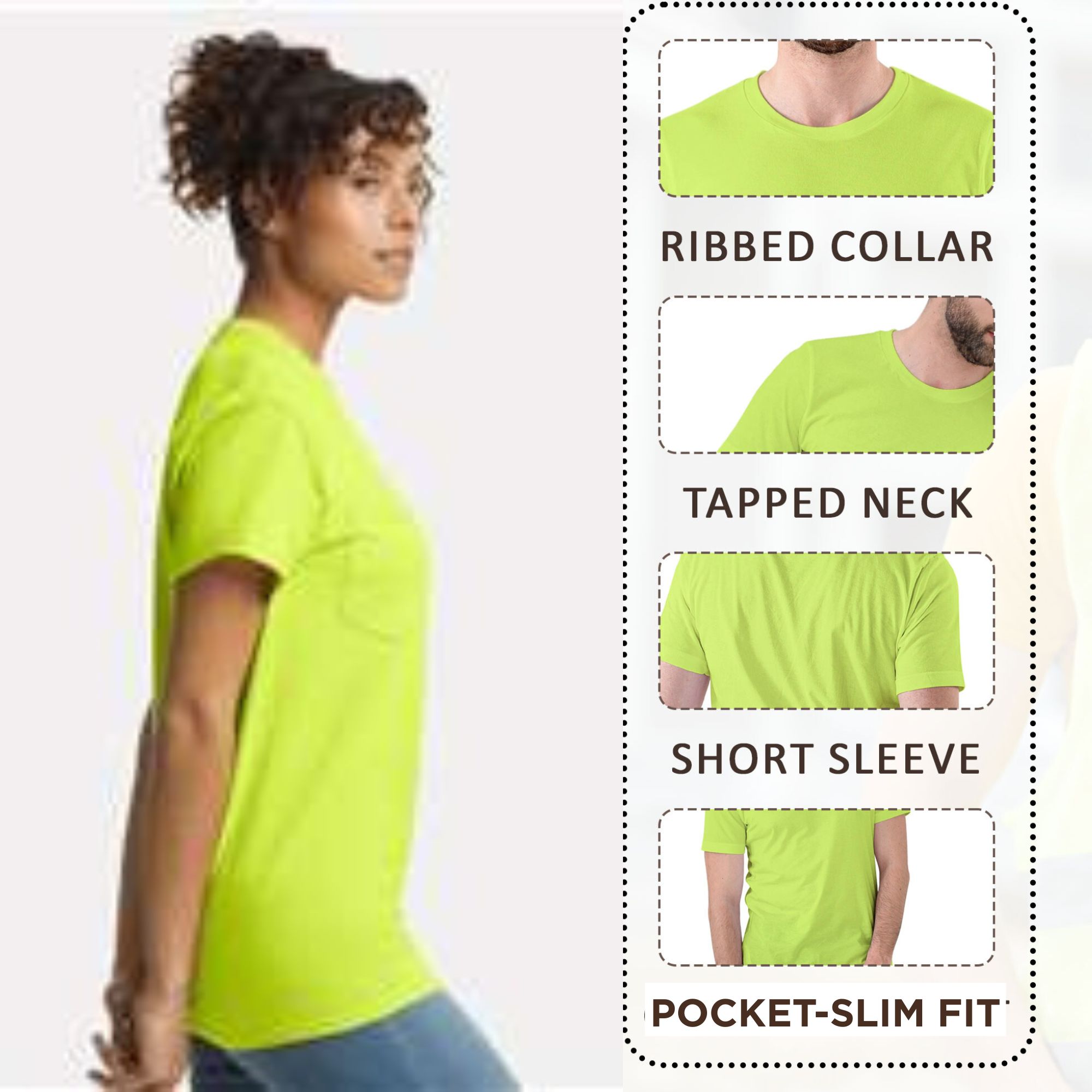 Gildan Unisex DryBlend Short Sleeve Pocket T-Shirt - Image 7