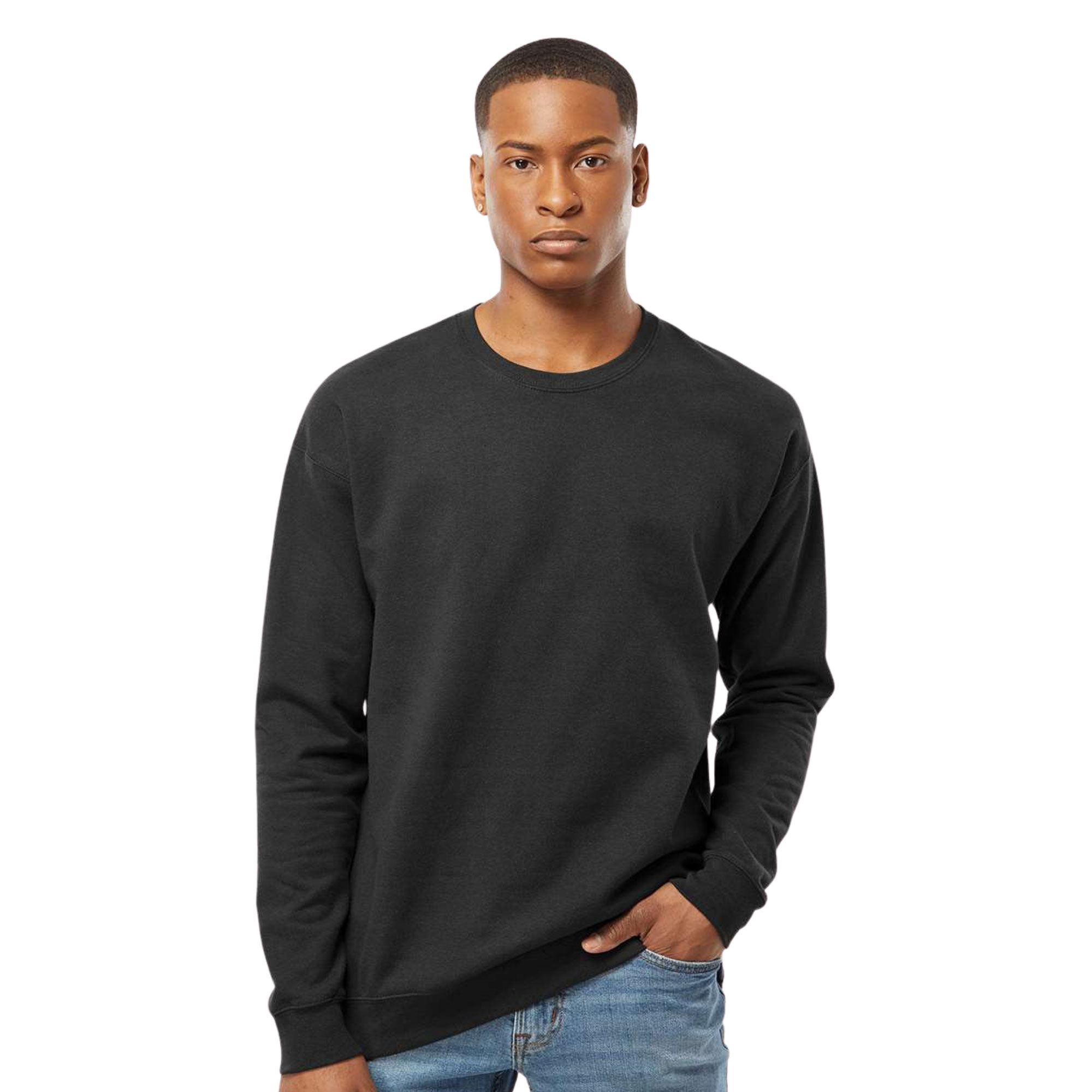 Tultex Men's Fleece Pullover Crewneck Sweatshirt - 340 - Image 2