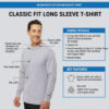Gildan Unisex DryBlend 50/50 Long Sleeve T-Shirt - Image 4