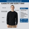 American Apparel Unisex Heavyweight Cotton Long Sleeve Tee - 1304 - Image 3