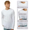 JERZEES Unisex Dri-Power Long Sleeve 50/50 T-Shirt - Image 4
